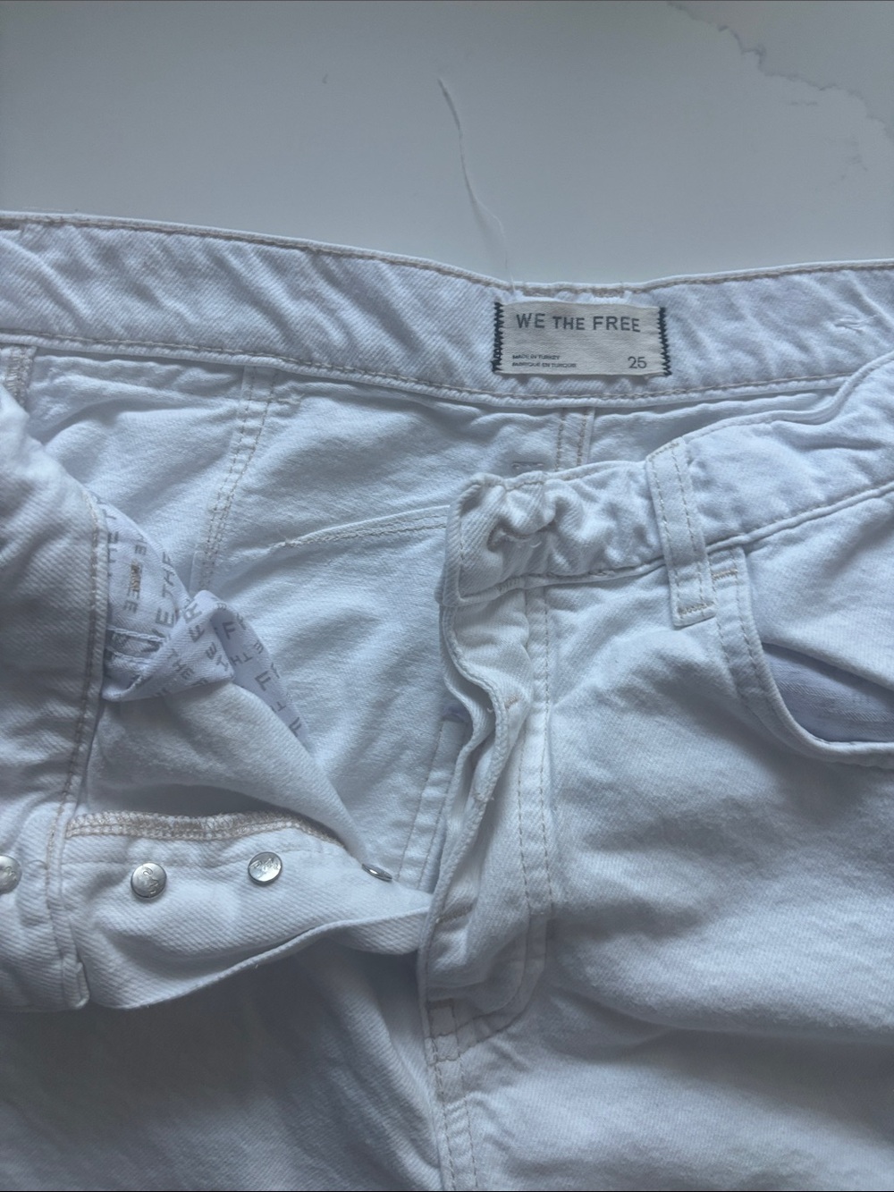 Free people barrel white jeans size 26 - Picture 2 of 3